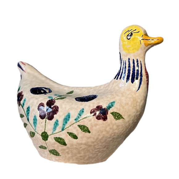 Vintage Duck Flower Frog Hand Painted Italy - Picture 3 of 11